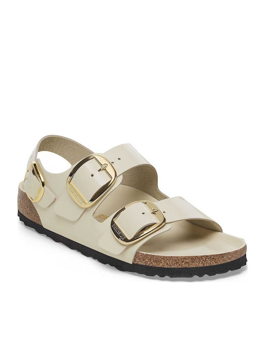 Birkenstock Milano Big Buckle Anatomisch Σανδάλια Ecru