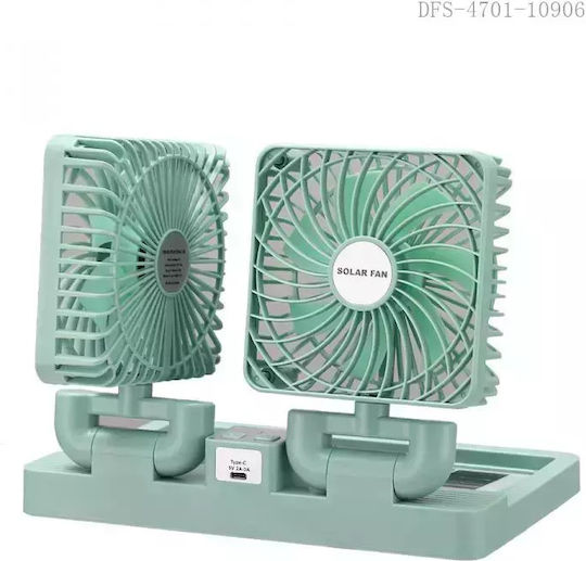 Portable Fan System Solar Panel Car OEM 999 – Green