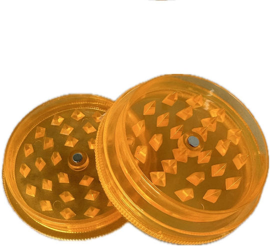 Grinder Kunststoff 60 x 25mm 2-teilig Orange