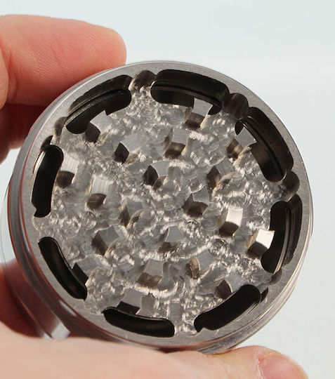 Black Leaf Grinder Τρίφτης Deluxe Ανοξείδωτο Χάλυβα 49mm-3 Parts