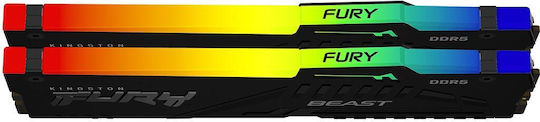 Kingston FURY Beast DDR5 64GB RAM με 2x32GB Modules και Ταχύτητα 5200 για Desktop