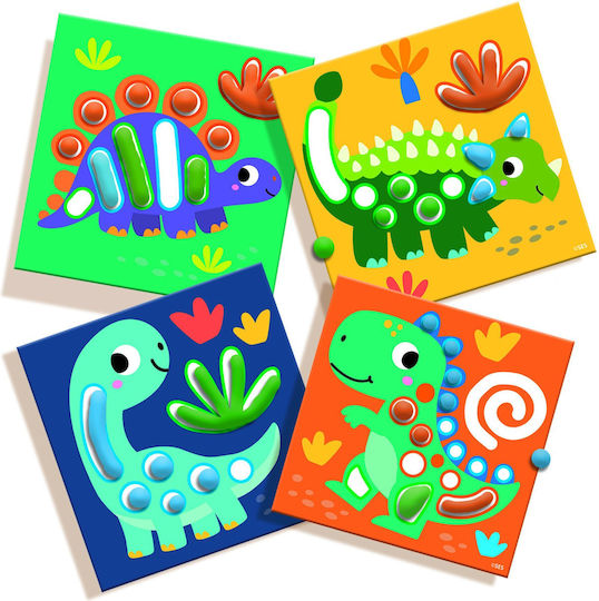 Ses Creative Plasticine - My First Game - Dough Activity Cards Dinos For 1+ Years 3pcs
