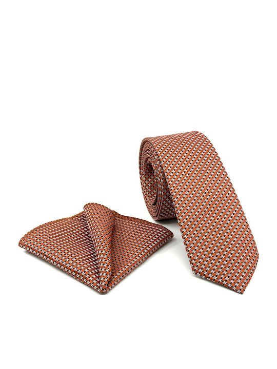 Legend Accessories Men's Tie Set Printed in Red Color