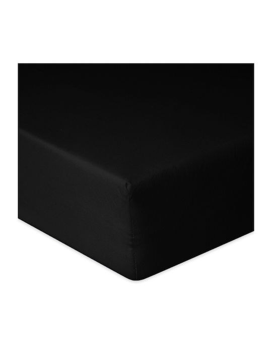 Matex Σεντόνι King Size με Λάστιχο 190x210εκ. Black_48