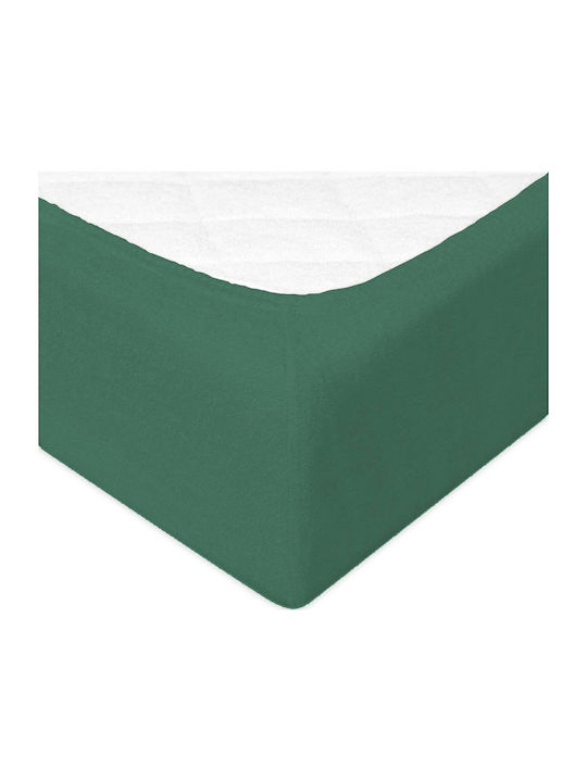 Matex Σεντόνι Διπλό με Λάστιχο 150x190εκ. Green 35