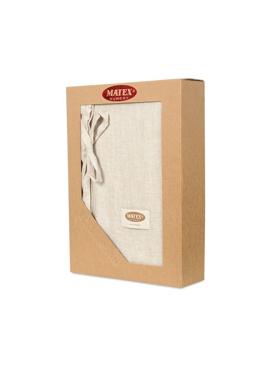 Matex Bettbezug-Set Einzelbett mit Kissenbezug 160x200 Linen