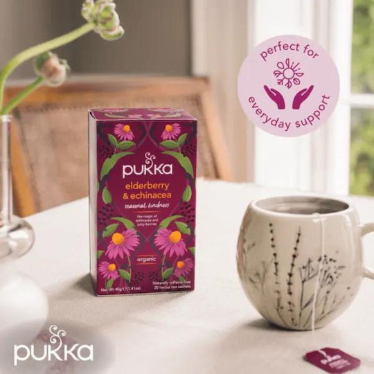 Pukka Μίγμα Βοτάνων Σαμπούκος & Εχινάκια 20 Φακελάκια 40gr