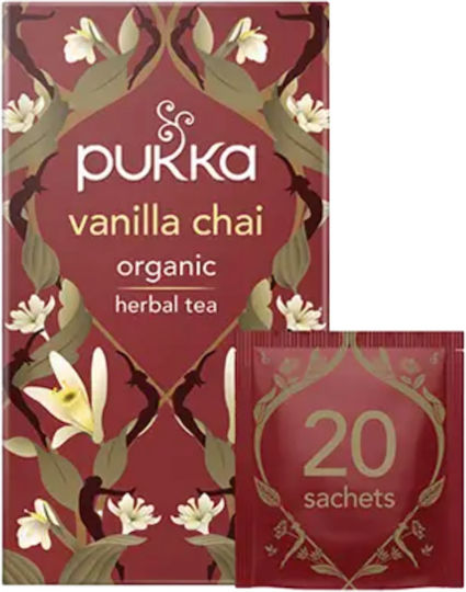 Pukka Vanilla Chai Μείγμα Βοτάνων Βιολογικό Προϊόν 20 Φακελάκια 40gr