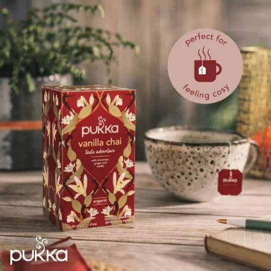 Pukka Vanilla Chai Μείγμα Βοτάνων Βιολογικό Προϊόν 20 Φακελάκια 40gr