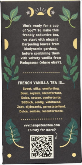 The Hampstead Tea Μαύρο Τσάι Βιολογικό Προϊόν French Vanilla 20 Φακελάκια
