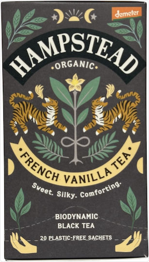 The Hampstead Tea Μαύρο Τσάι Βιολογικό Προϊόν French Vanilla 20 Φακελάκια