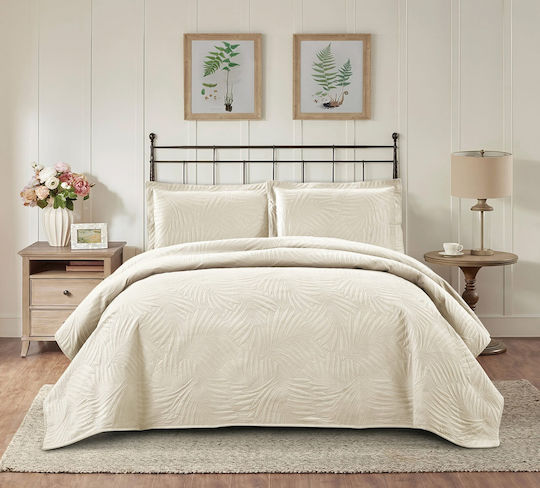 Liolios Home Ibiza Σετ Quilted Cream 50x70cm 000000002551