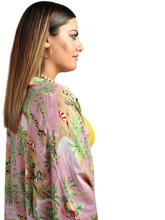 Kalimera Clothing Athens Кимоно За Плаж Розово