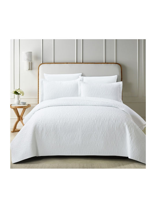 Liolios Home La Nostra Set Coverlet King Size Off White 260x240cm 3pcs