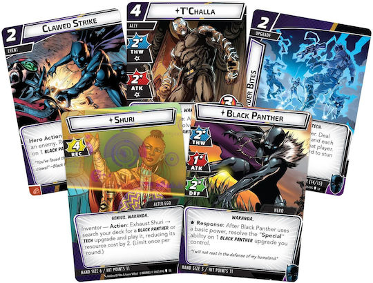 Game Expansion Marvel Champ Black Panther Hero Pack for 1-4 Players 13+ Years Old (EN) Fantasy Flight