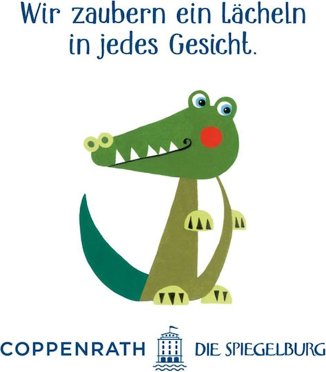 Die Spiegelburg Baby Food Plate Crocodile made of Plastic Orange