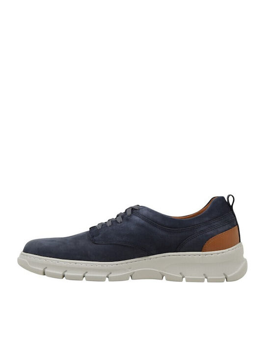 Men's Leather Casual Shoes Blue
