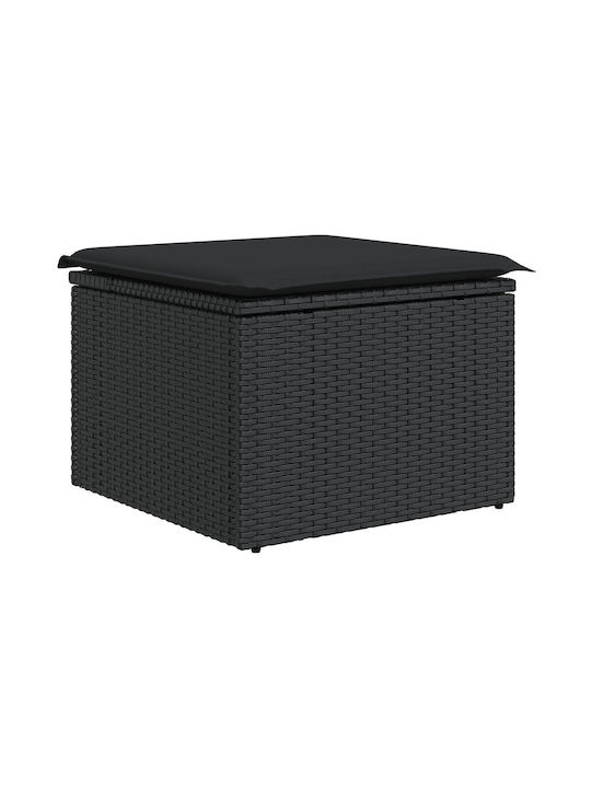 Zweisitziges Sofa Außenbereich Rattan mit Kissen 55x55x37cm