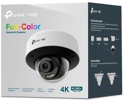 TP-LINK InSight S285 IP Cameră de Supraveghere 4K Rezistentă la apă cu Comunicare Bidirecțională și Lentilă 2.8mm