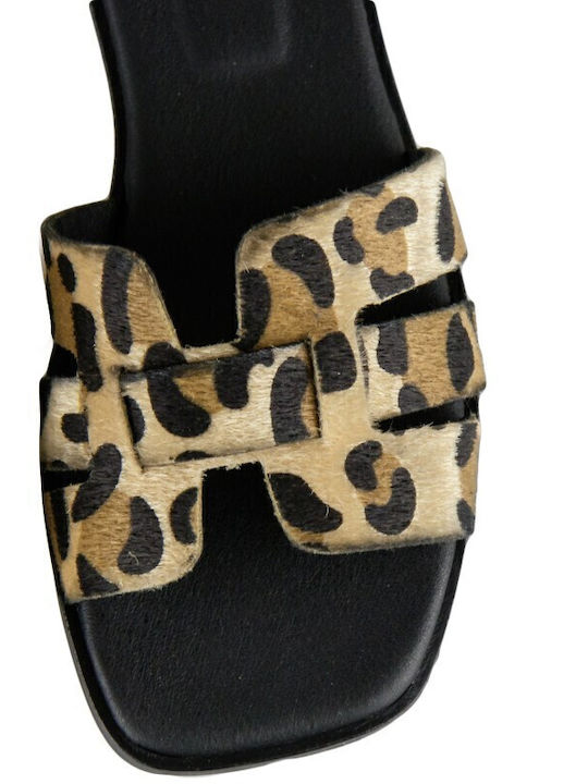 Women's Flat Sandals Leopard