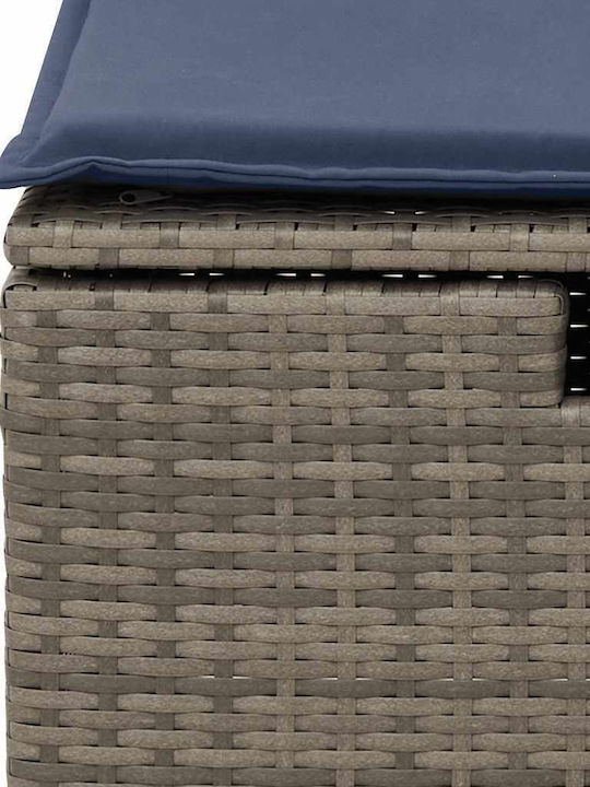 Ecksofa Außenbereich Rattan mit Kissen 55x55cm