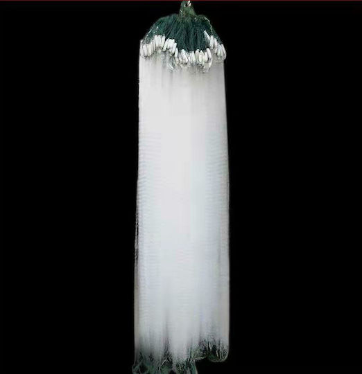 Rigged Monofilament Fishing Net 0.13 30 Millimeters 1.1 Meters Height 45 Meters Length Spread