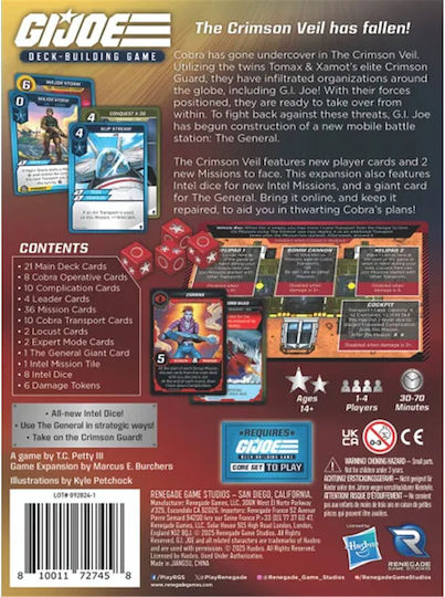 Game Expansion G.I Joe DBG The Crimson Veil (EN) Renegade Game Studios