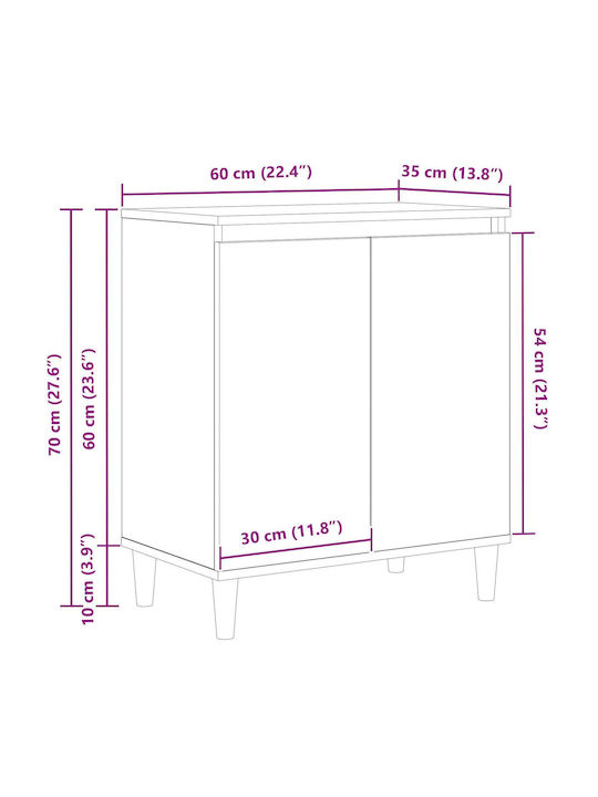 Bufet Black Oak 60x35x70cm