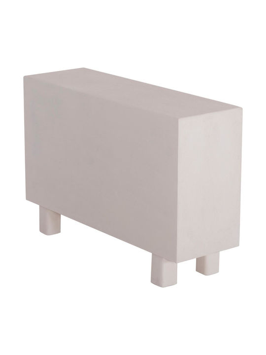 Sideboard Wooden with Drawers Off-white 120x38x80cm