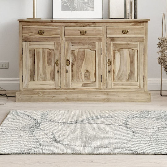 Μπουφές Munggur Ξύλινος Ανοιχτό Καφέ 150x45x90cm