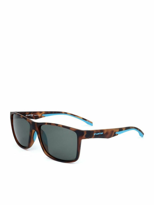 Lotto Unisex Sunglasses with Brown Frame and Gray Lens LS1007