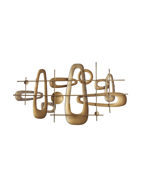 Beliani 3D Wall Decor Gold 50cm