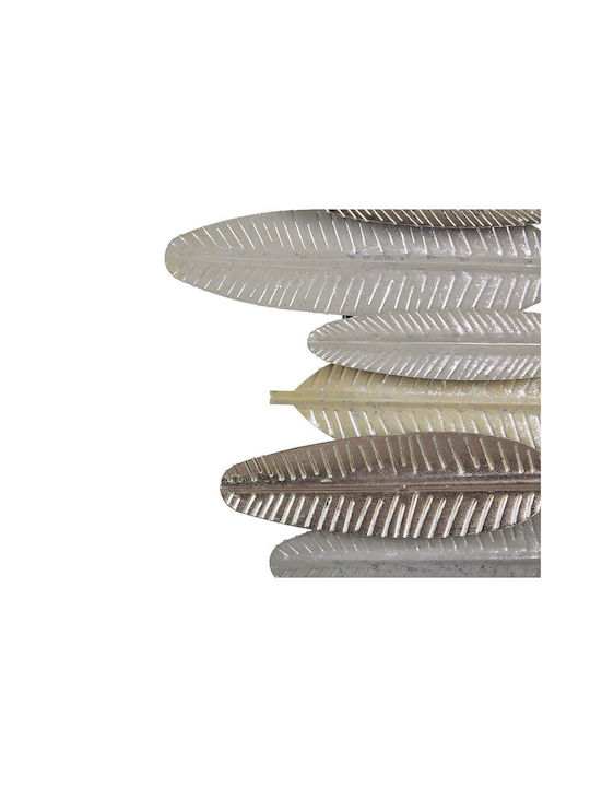 Beliani Hanging Wall Decor Silver Made of Metal