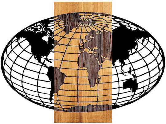 Asir Group 3D Смесено Изкуство Wold 87x3x58см