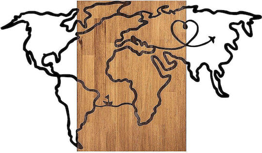 Asir Group 3D Смесено Изкуство Wold 118x3x70см