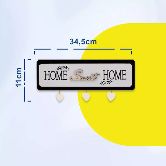 Uncle George Decorative Sign Handmade White Wooden 34.5x1x11cm