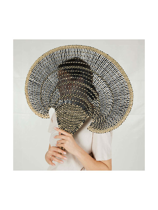 InTheBox Decorative Fan Jabbar Handmade Blue Wicker Material 85x85cm