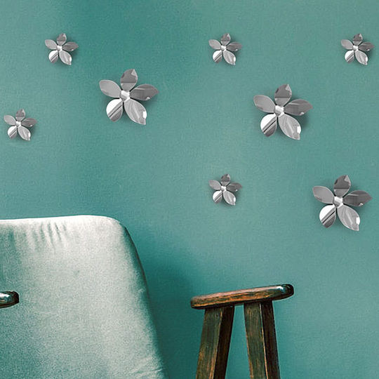Декоративен Стикер За Стена Flowers 3D 3D Flowers 8 Бройки Ango