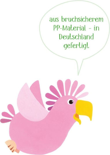 Die Spiegelburg Baby Toddler Cup Parrot made of Plastic Pink for 12m+