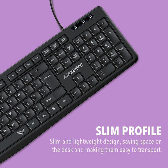 Alcatroz Silent Doar tastatura Engleză US
