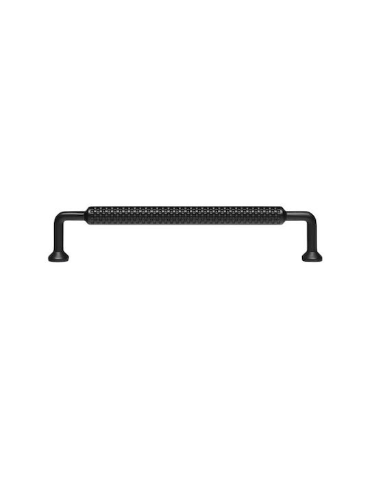 Sc Herrajes Herrajes Art.851 Furniture Handle from Metal in Black Colour 160mm Overall Length (Hole Centers 160mm)