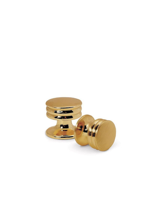 Conset C609 Knob Furniture made of Metallic Matte Gold D23mm C609-23S02S02 1pcs