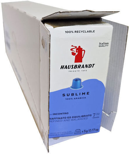 Hausbrandt Espresso Sublime Capsules Compatible with Nespresso Machine 10caps