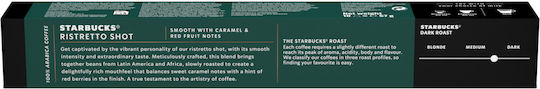Nestle Capsules Espresso Espresso Ristretto Shot Starbucks Compatible with Machine Nespresso 10caps,tobolek