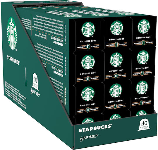 Nestle Capsules Espresso Espresso Ristretto Shot Starbucks Compatible with Machine Nespresso 10caps,tobolek