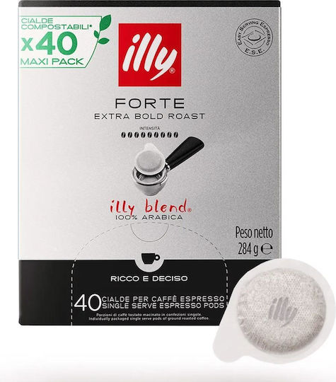 Illy Капсули Еспресо Forte Съвместими с машина E.S.E. Pod 40капси