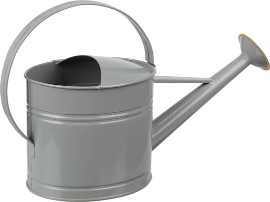 Zink-Gießkanne 1,5L Grau Tiefe 35cm x Breite 14cm x Höhe 25cm