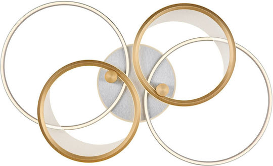 Globo Lighting Πλαφονιέρα Οροφής Ασημί