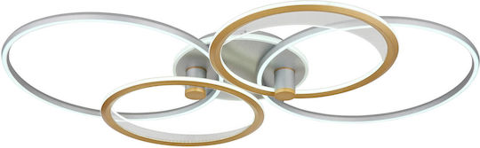 Globo Lighting Πλαφονιέρα Οροφής Ασημί