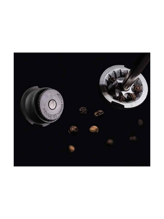 Peugeot Electric Set Spice Mills made of Metal in Silver Color 14cm 1pcs